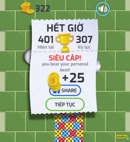 Đạt số điểm cao kỷ lục