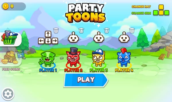 Lựa chọn chế độ chơi - 1, 2, 3 hoặc 4 người