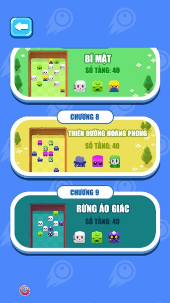 Có tổng cộng 9 thử thách lớn