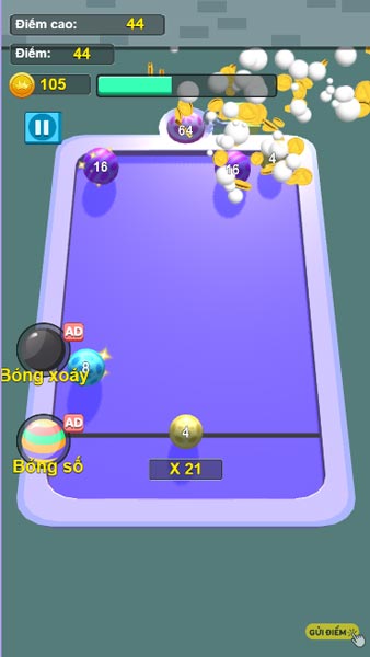 Làm sao để đạt được quả bóng có con số theo yêu cầu