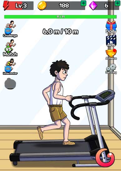 Tập chạy trên máy chạy bộ