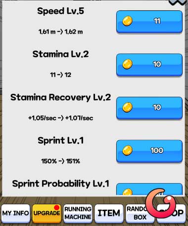 Nâng cấp nhân vật