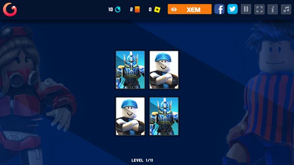 Những cặp hình nhân vật Roblox sẽ xuất hiện trên màn hình