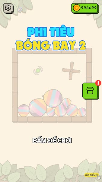 Chơi game Phi tiêu bóng bay 2 - GameVui