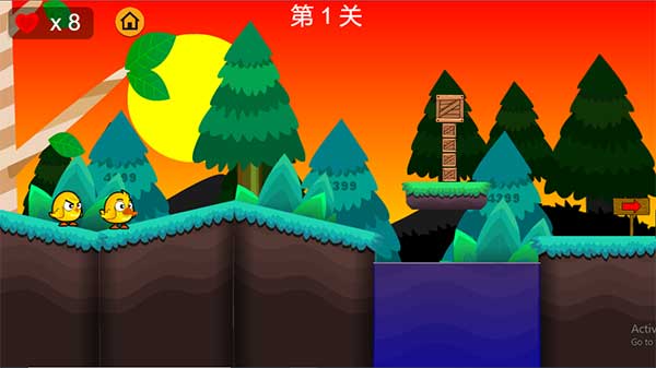 Đưa chú gà và chú vịt về nhà