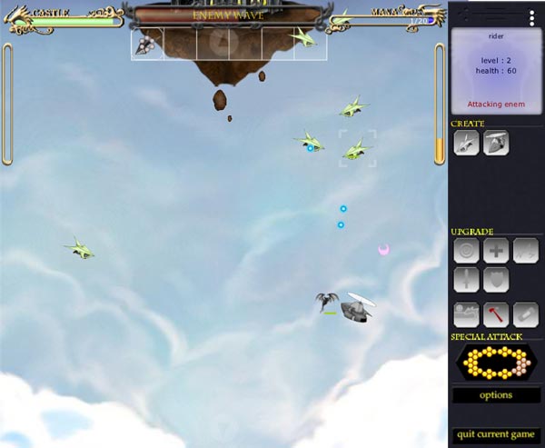 Kéo màn hình xuống dưới để xem trận chiến