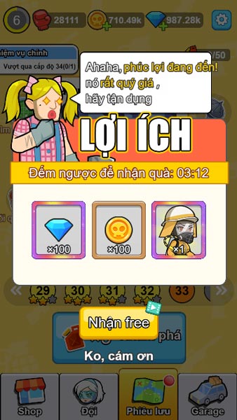 Tính năng tặng quà để hỗ trợ người chơi