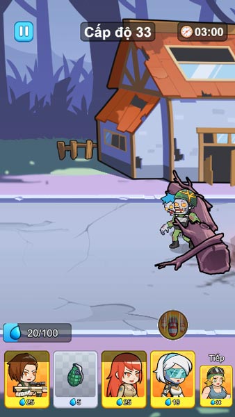 Mục tiêu của mỗi cấp độ là phá hủy được rào chắn để xe ô tô đi qua