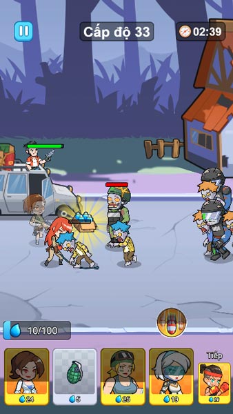 Dựa vào lượng nước thánh để gọi quân ra trận