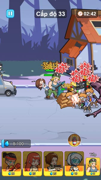 Cấp độ càng cao thì sức mạnh của Zombie càng lớn