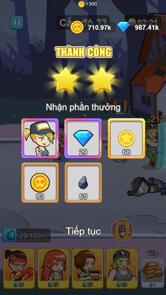 Hoàn thành cấp độ