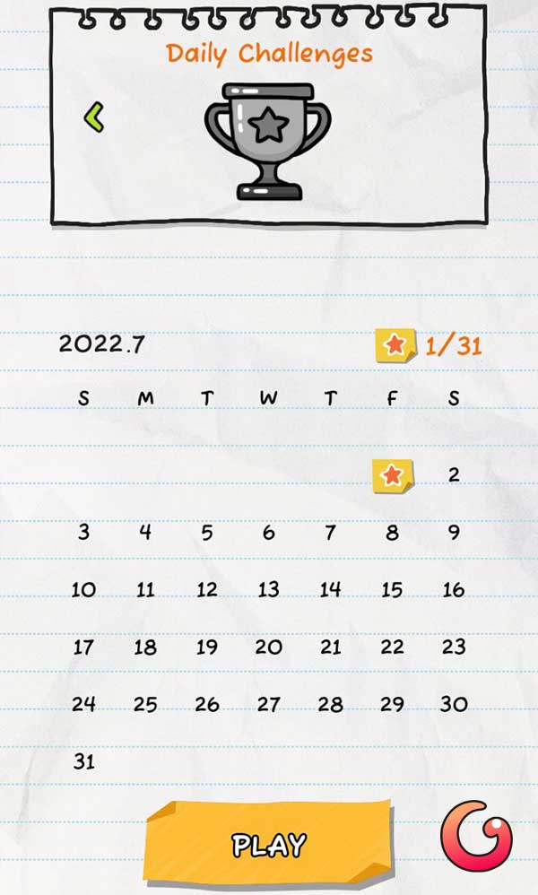 Chọn ngày tham gia thử thách