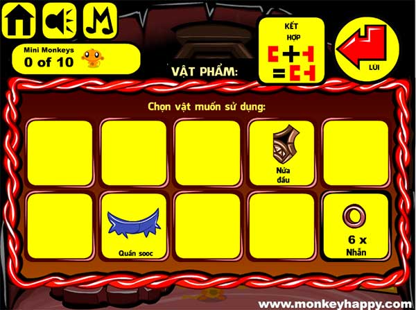 Các vật đã thu được