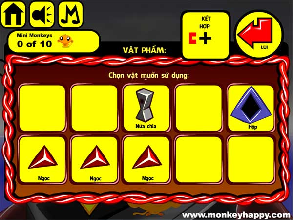 Các vật đã thu được