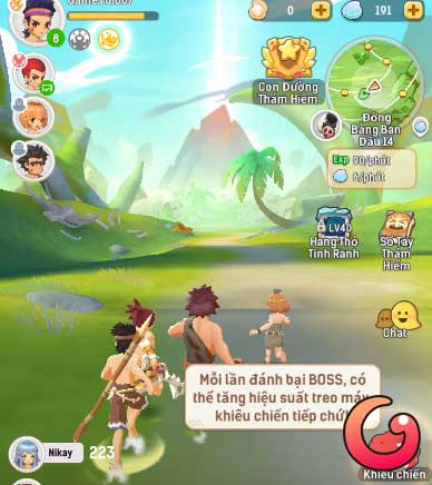 Nhân vật tự di chuyển và săn thú