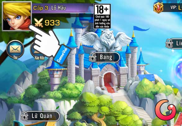 Chạm vào ảnh đại diện