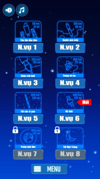 Các cấp độ trong game