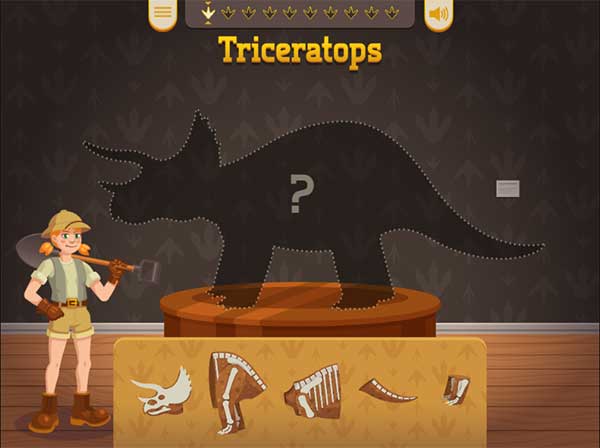 Xếp hóa thạch thành khủng long