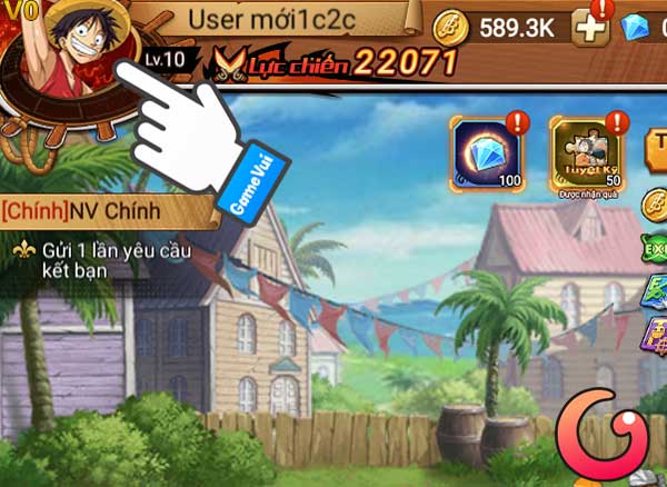 Chạm biểu tượng ảnh đại diện