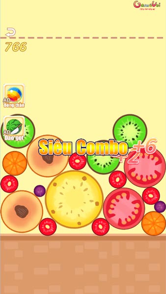 Gộp, kết hợp các loại hoa quả