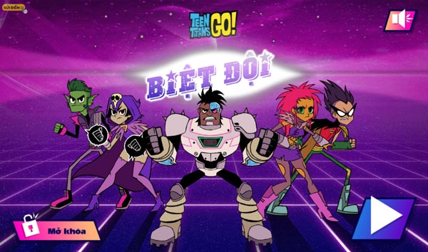 Chơi game Biệt đội Teen Titans Go - GameVui
