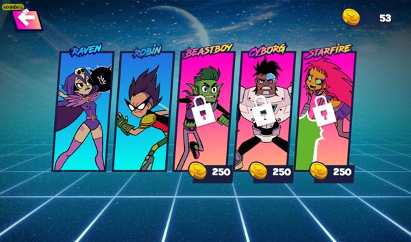 Lựa chọn nhân vật để chinh phục thử thách