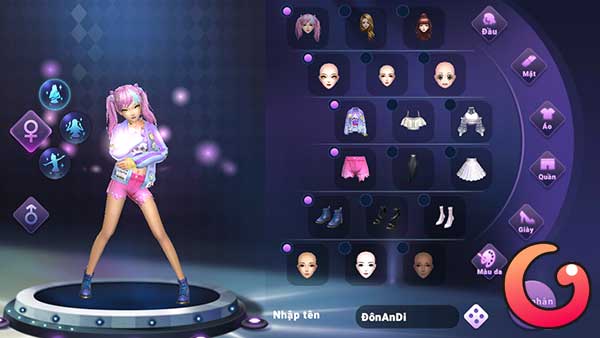 Tạo nhân vật AU BEAT