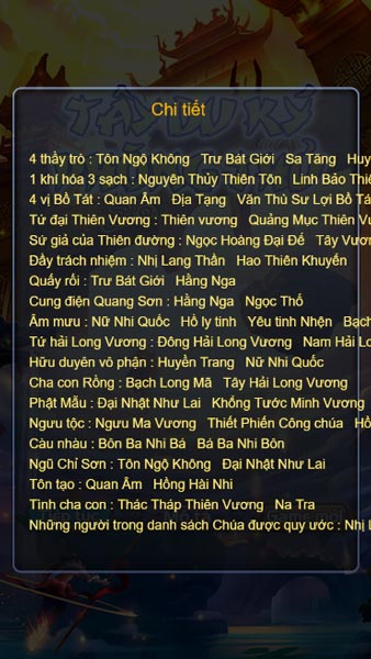 Hướng dẫn về các nhân vật và mối liên kết