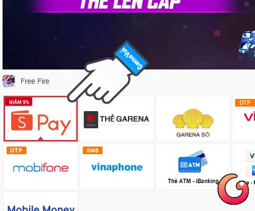 Chọn hình thức napk bằng Shopee Pay