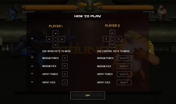 Hướng dẫn các phím điều khiển 2 nhân vật