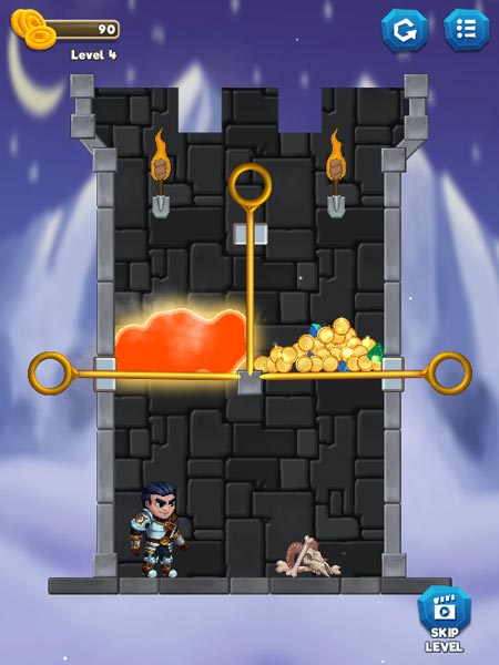 Đừng để nham thạch, dung nham chảy vào người hiệp sĩ