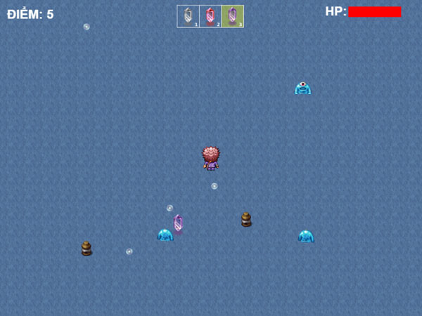 Điều khiển và di chuyển hiệp sĩ khéo léo