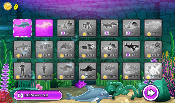 Các mẫu trang phục dùng xu vàng để mở khóa