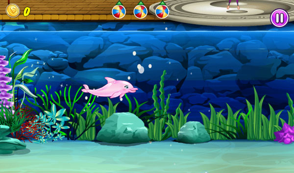 Điều khiển chú cá heo bằng phím