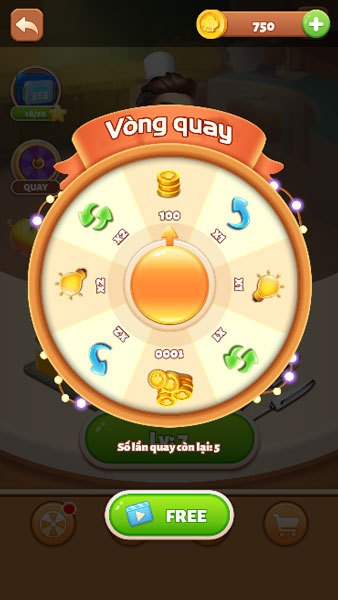 Hệ thống vòng quay may mắn với nhiều vật phẩm có giá trị