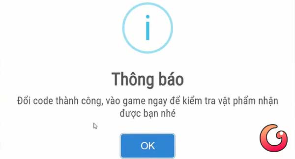 Đổi code thành công