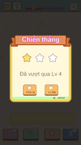 Hoàn thành cấp độ thử thách