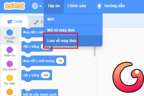 Lưu về máy tính