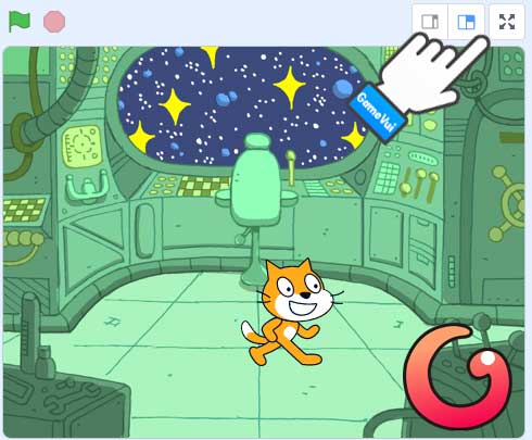 Nhấn biểu tượng toàn màn hình