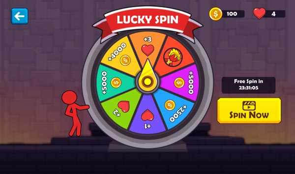 Vòng quay may mắn với nhiều phần thưởng
