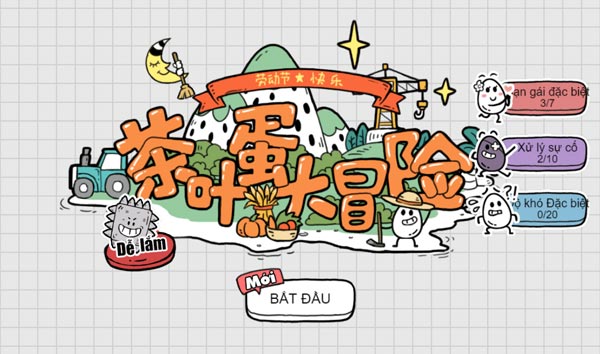 Chơi game Trứng gà phiêu lưu - GameVui