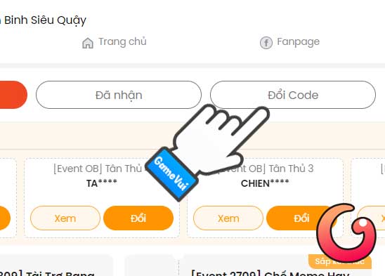 Chọn Đổi code