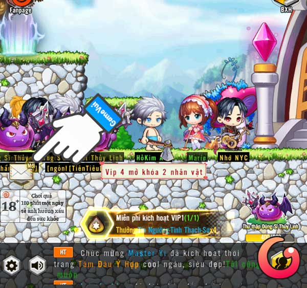 Mở hòm thư trong game