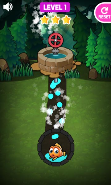 Dẫn đường nước sạch đến chỗ cá vàng Fishdom