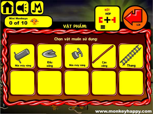 Các vật đã thu được