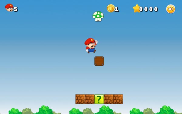 Điều khiển Mario thu thập thật nhiều xu vàng