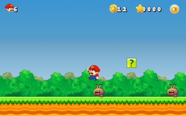 Tránh hoặc nhảy lên đầu quái vật nấm để tiêu diệt nó