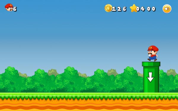 Giúp Mario trở về đích