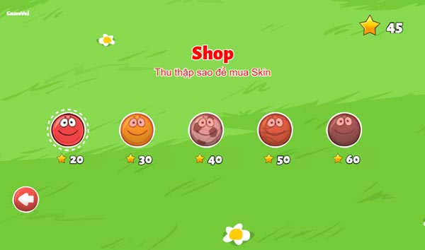 Các mẫu Skin trong Shop cửa hàng