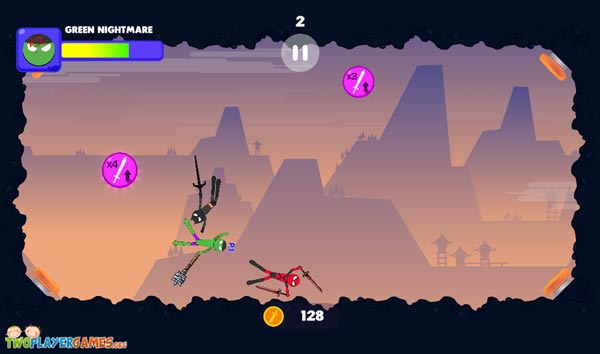 Mỗi nhân vật Stickman sẽ có vũ khí và khả năng chiến đấu riêng